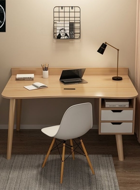 Desk simple office computer table home wooden study desk书桌