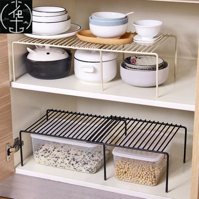 kitchen layering shelves cupboard dish shelf bathroom makeup