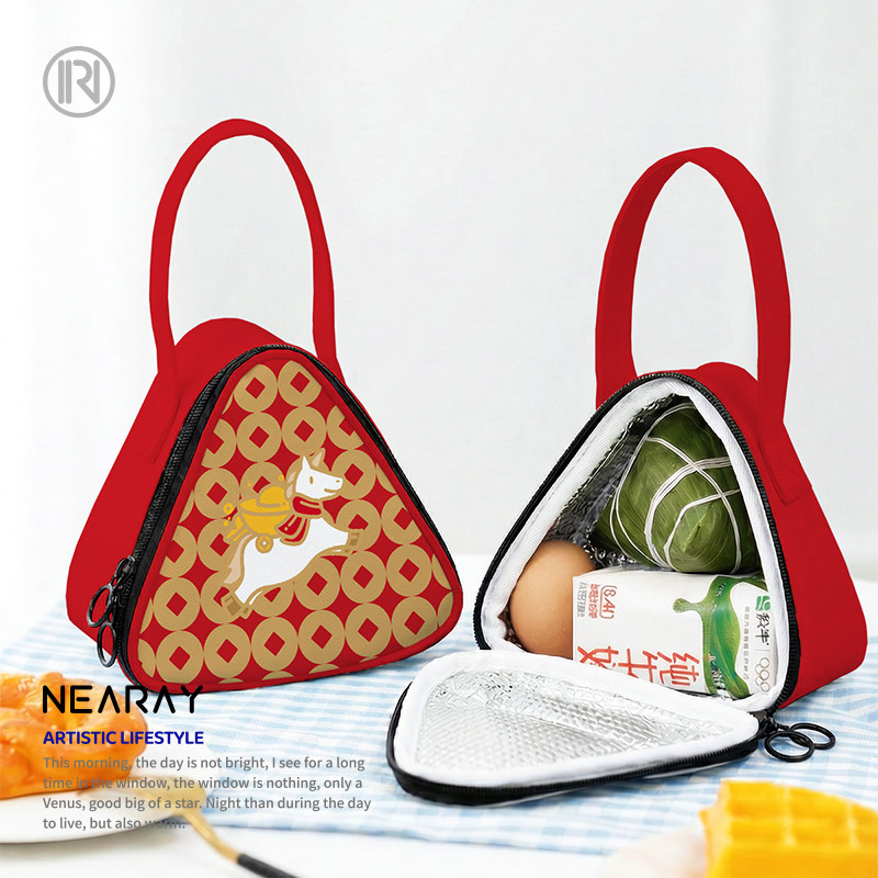 马年新款早餐保温袋小便携铝箔饭盒袋儿童上班手拎保温三角包W101,箱包皮具/热销女包/男包,通用款女包,淘宝优惠券,粉丝福利购,淘宝优惠卷