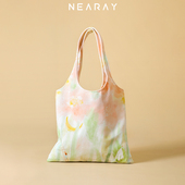 尼睿x矢月关马 帆布包文艺清新插画单肩包大容量学生包包女 新款