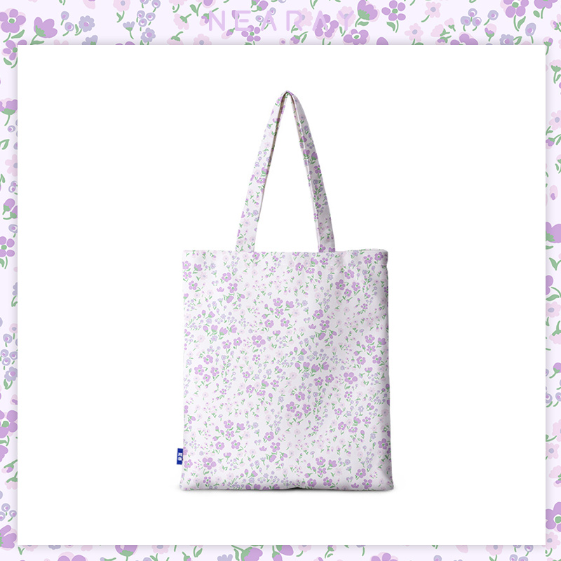 碎花帆布单肩包简约百搭