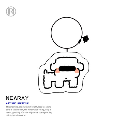 尼睿小狗小众铃铛挂件