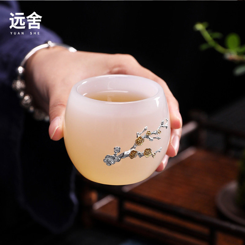 主人杯家用个人品茗杯玻璃茶杯图片