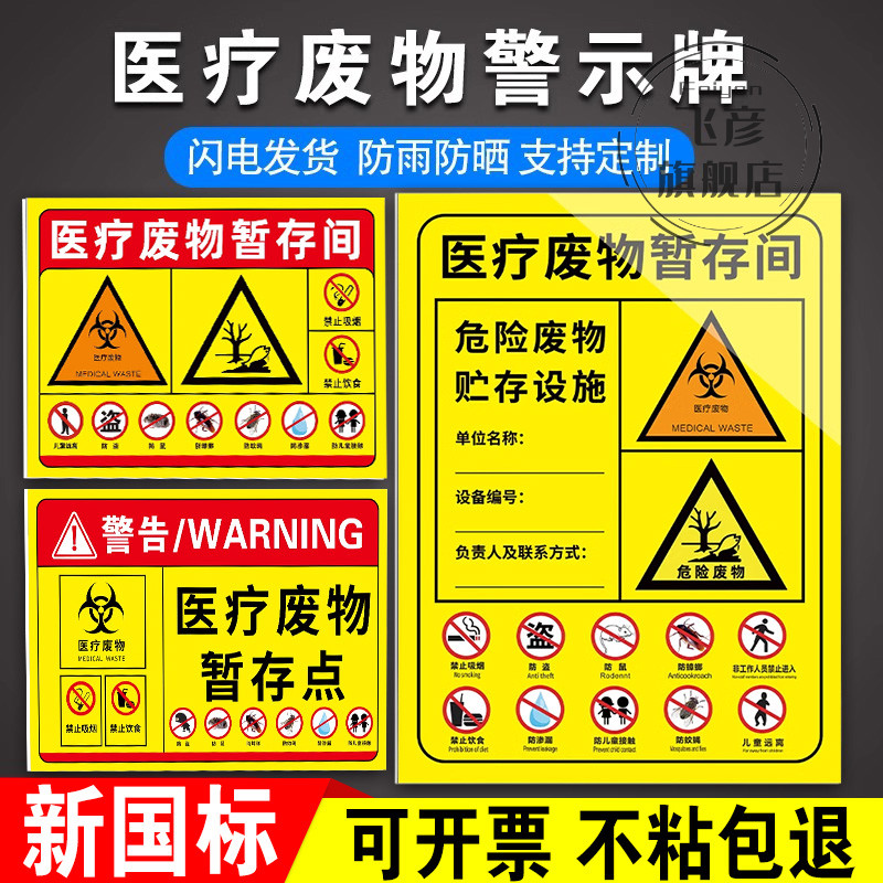 2024年医疗废物暂存间标识