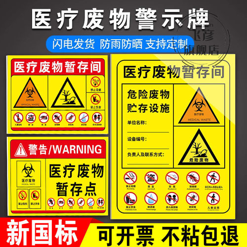 2024年医疗废物暂存间标识