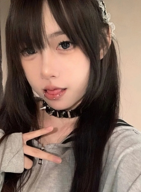 非主流潮女时尚朋克辣妹单排环环扣链接颈圈脖链简约休闲项圈项链