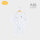 纯棉睡衣哈衣爬服家居服宝宝衣服夏装 Aengbay婴儿连体衣夏季 薄款