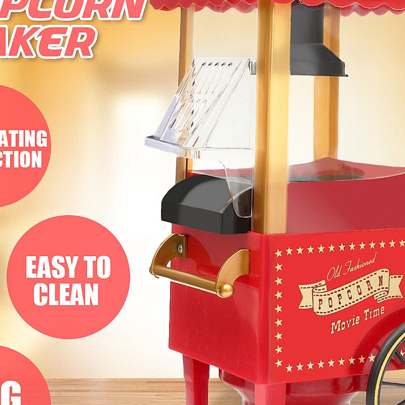 家用小推车爆米花机爆谷机创意礼品跨境the popcorn machine