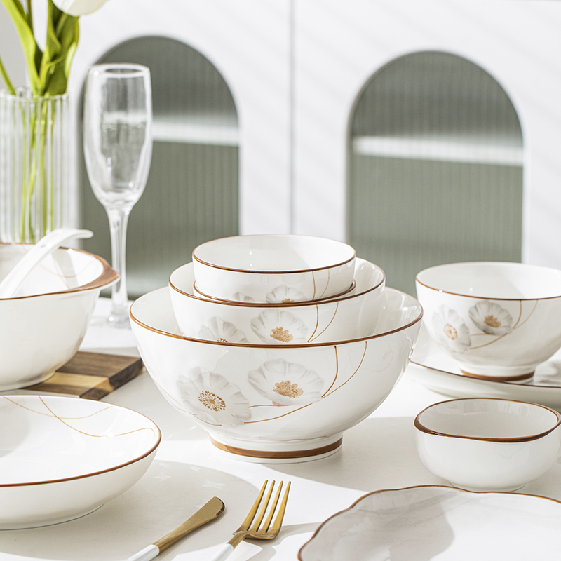 日式家用简约餐具碗盘碟