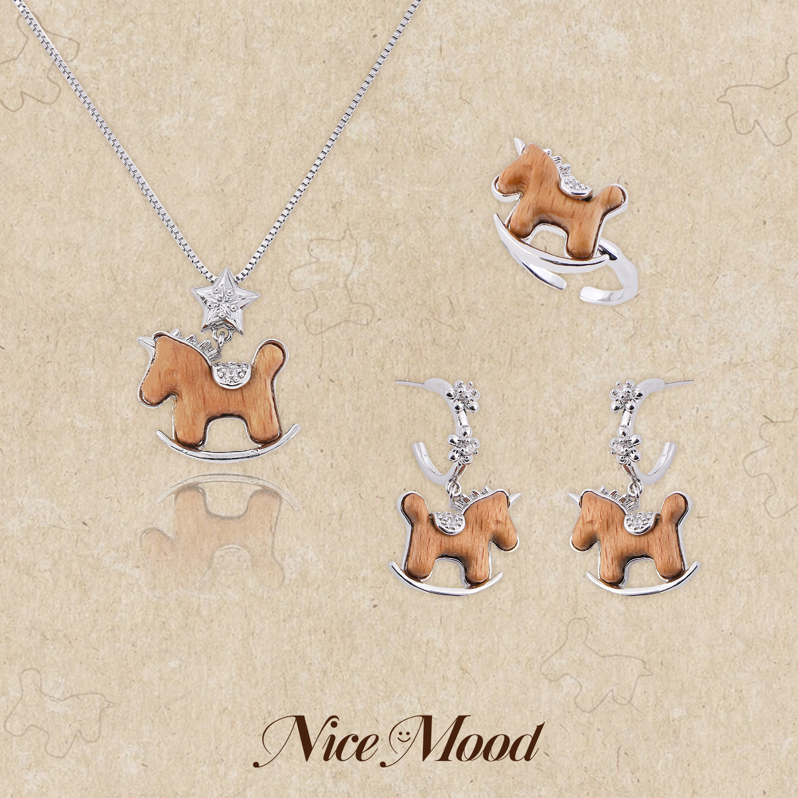 可爱项链女五角星马年礼物毛衣链