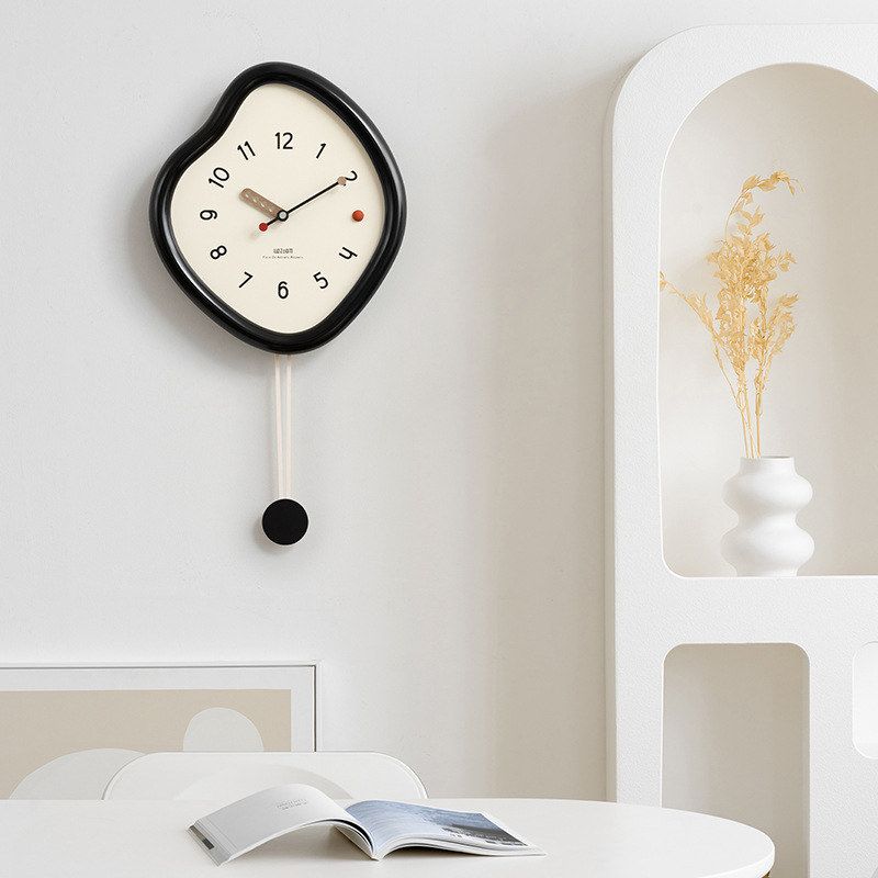 wozoom屋准钟表挂钟现代简约客厅餐厅大气创意时钟挂墙高级感