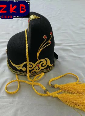 古装金光瑶帽子明朝锦衣卫飞鱼帽侠客汉服展昭帽古代演出县令官帽