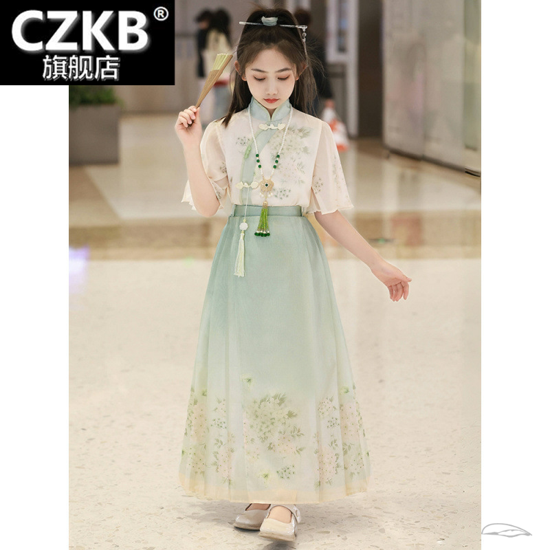儿童马面裙女童夏装2025新款中国