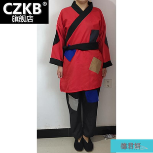 。新款古装乞丐服装演出服儿童男女古代叫花子要饭衣服破烂补丁装