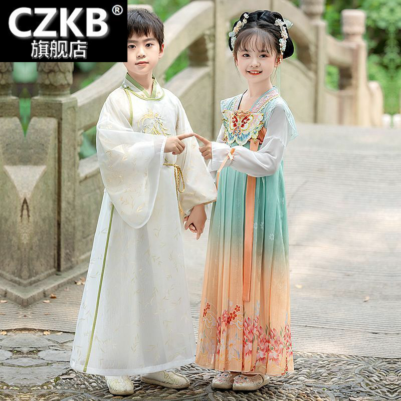 汉服女童唐装2025新款男童中国风