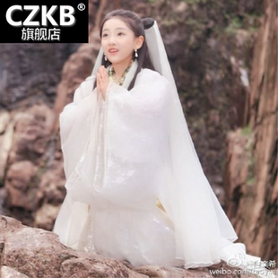 儿童汉服女童白娘子演出服儿童 白素贞古装女小戏骨改良古装小孩