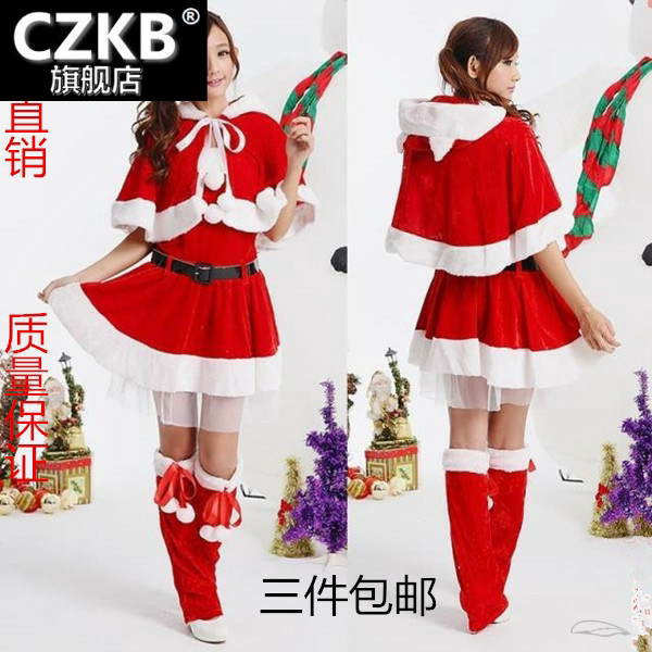 新款特价圣诞服成人性感圣诞表演图片
