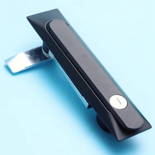 平面单点防水防尘锁具长形平面锁 设备柜门箱锁 黑色 XAT23-A/B