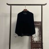 新中式 月隐 秋冬拼接宋锦上衣X70161