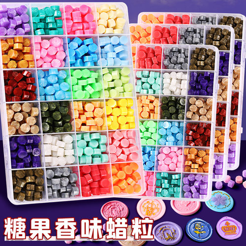 珠光火漆蜡套装复古印章