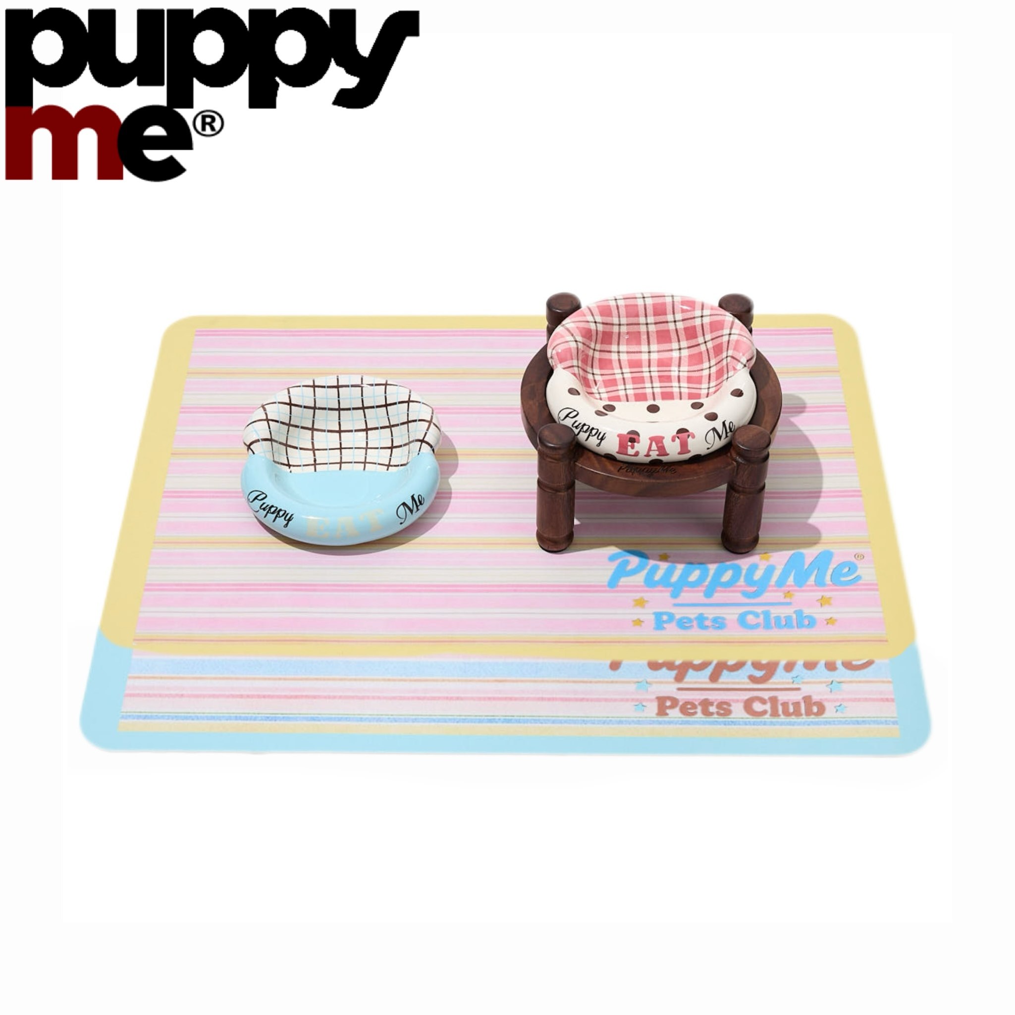 PuppyMe宠物皮革餐垫防水防油