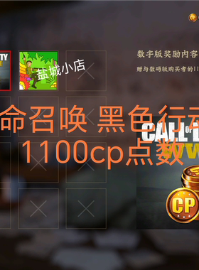 使命召唤21-22战区2 黑色行动7 cod——战斗通行证1100cp通用点数