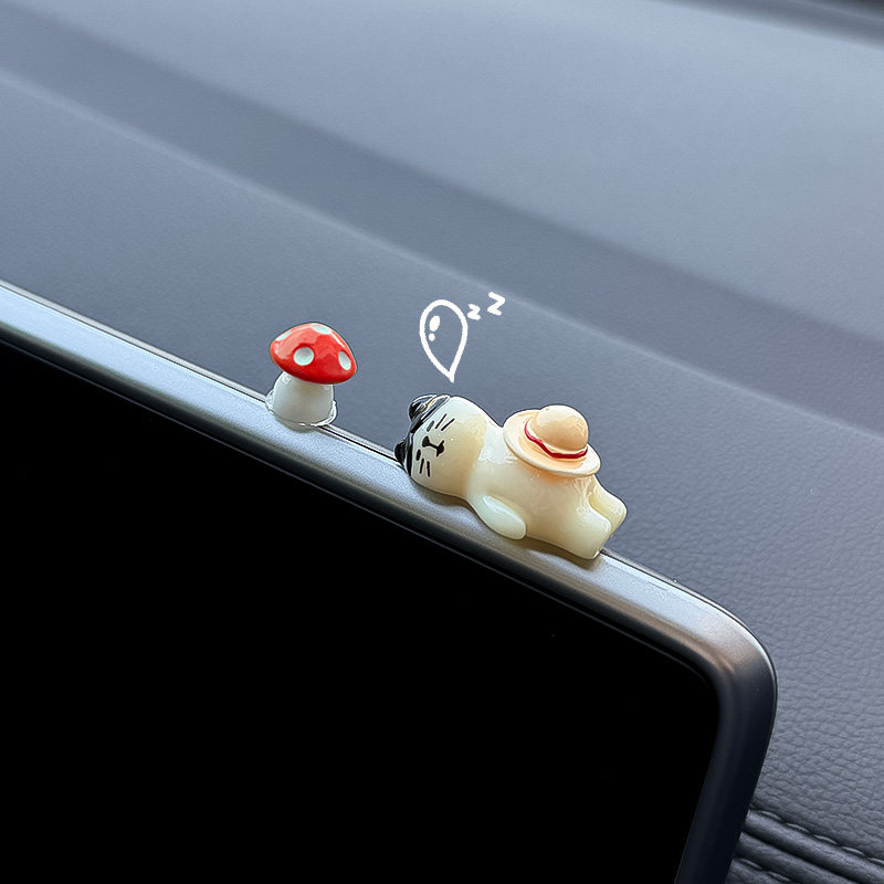 可爱慵懒猫车载中控台摆件汽车屏幕装饰品迷你小公仔女生2026新款,汽车用品/电子/清洗/改装,摆件,淘宝优惠券,粉丝福利购,淘宝优惠卷