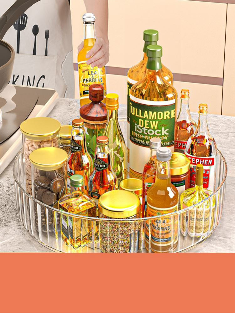 旋转调料置物架调味品调味料调料架油盐酱醋收纳厨房用品家用大全
