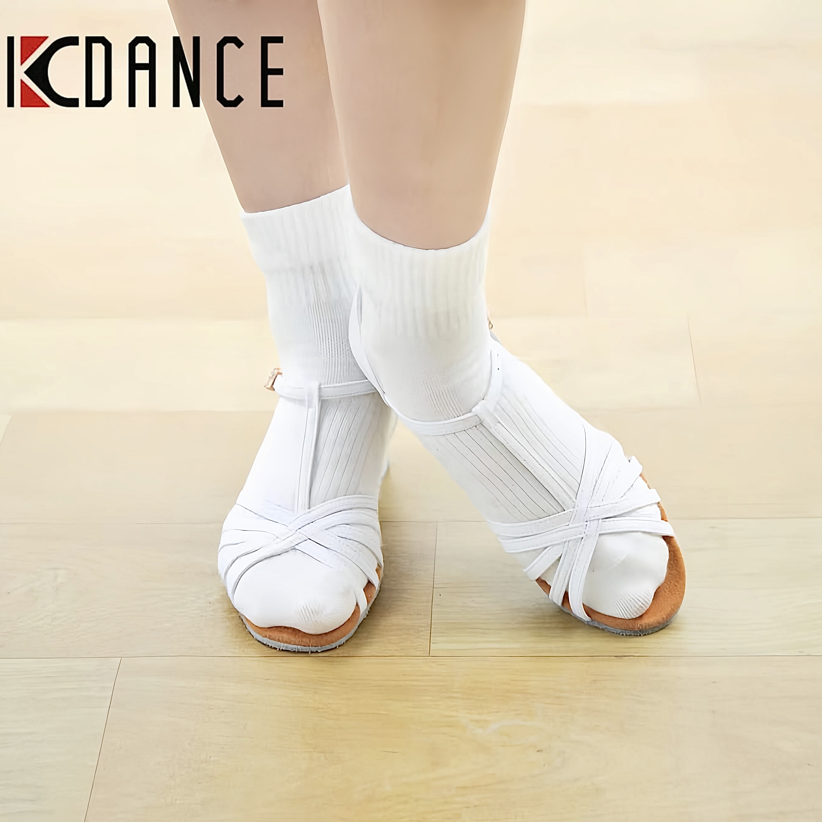 KCDANCE拉丁舞鞋皮质软底耐脏