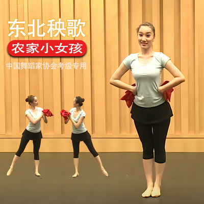 手绢花东北秧歌农家小女孩考级用