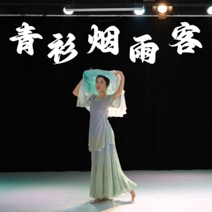 斗笠舞蹈道具青衫 古典舞成人表演专用舞蹈道具 烟雨客薇薇老师同款