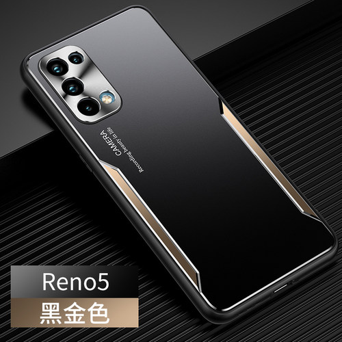 适用于opporeno5手机壳reno5pro保护套reon5por+金属背板0pp0支架opop防摔rano5商务opop男女oppreno5p0r外壳