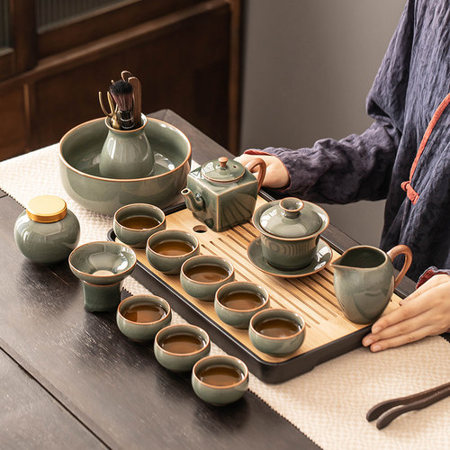 匠序哥窑茶具套装家用