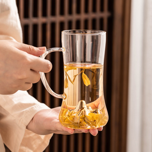 匠序耐高温玻璃茶杯水杯