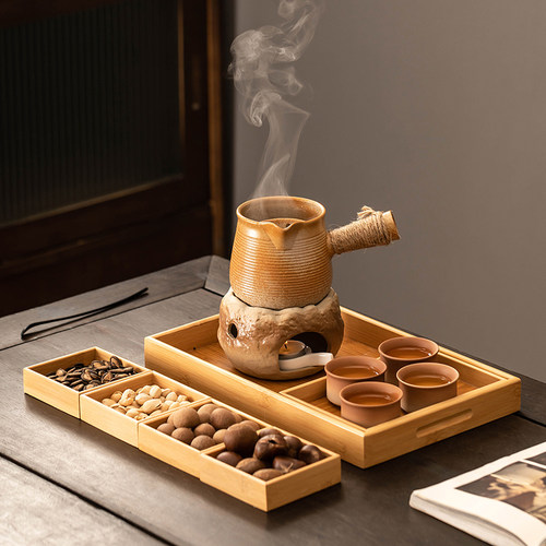 围炉煮茶烤奶茶壶罐罐茶煮茶器煮茶炉陶罐加热保温蜡烛台煮茶底座