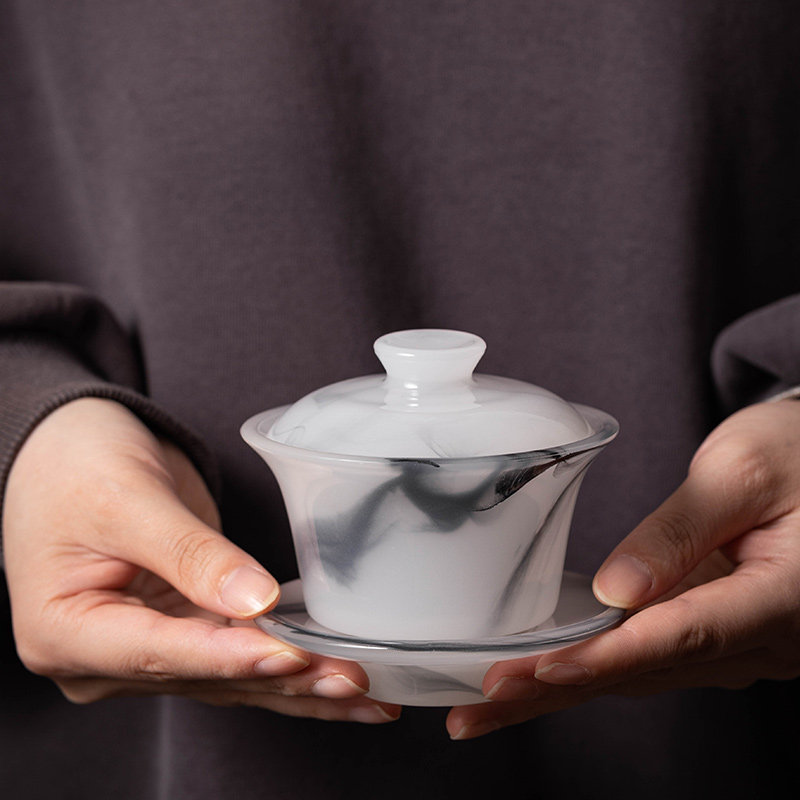 匠序琉璃盖碗泡茶器敬茶碗图片