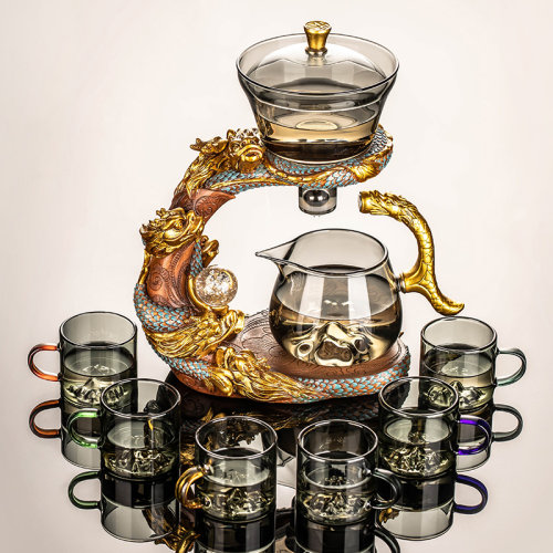 匠序玻璃懒人茶具套装泡茶神器
