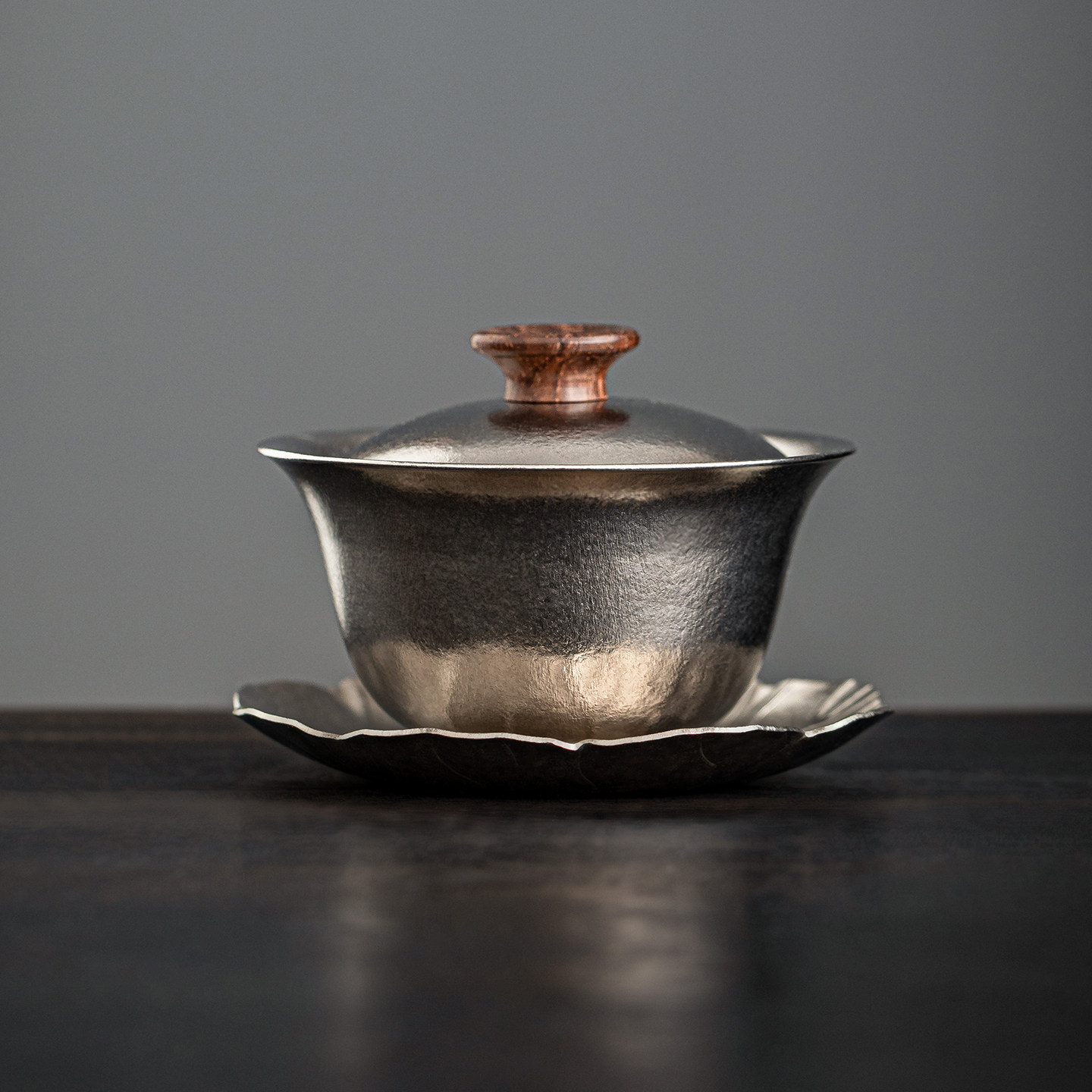 纯钛三才盖碗茶杯家用高档轻奢泡茶碗功夫茶具套装2026新款烫手图片