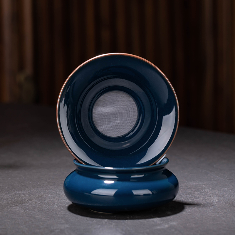 珐琅茶漏功夫茶具零配件泡茶漏斗