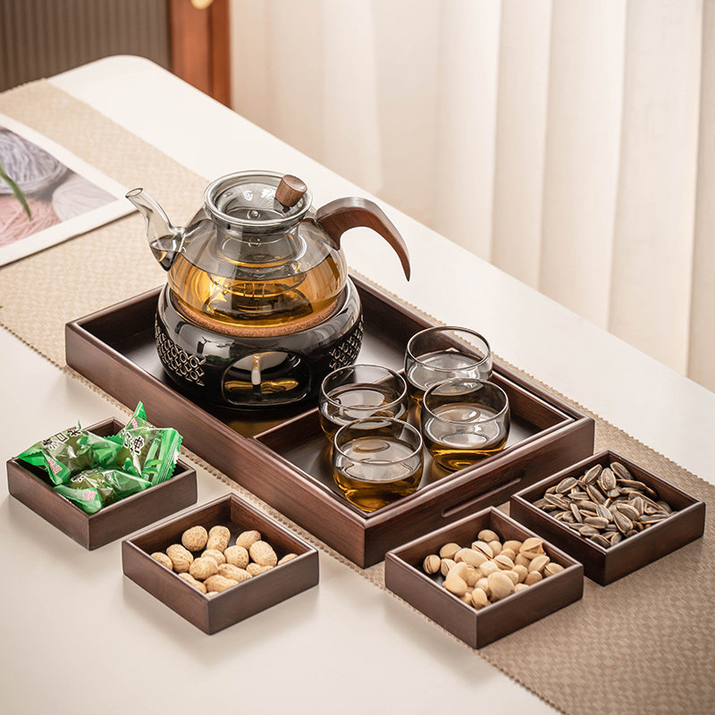 匠序玻璃耐热泡茶壶温茶炉