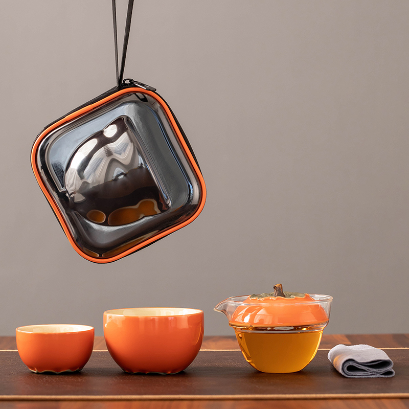 匠序旅行茶具快客杯一壶两杯