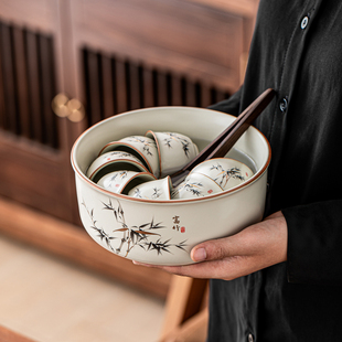 汝窑建水茶洗陶瓷茶渣缸倒茶废水缸功夫茶杯家用烟灰缸茶具配件