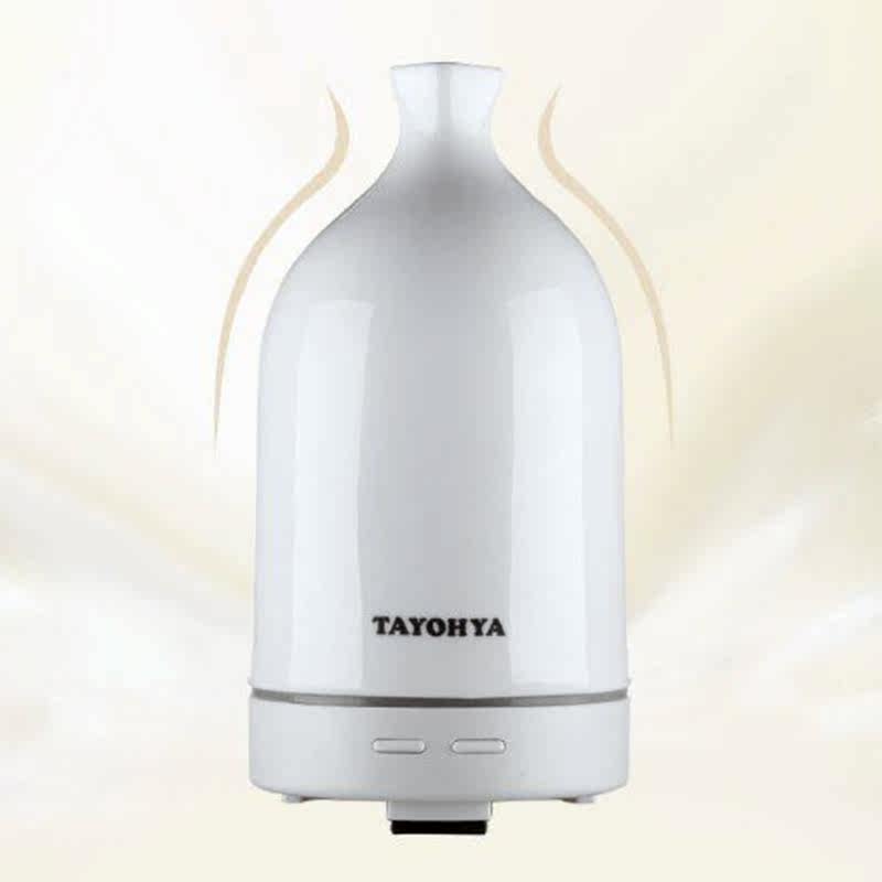 多样屋家居北极光超声波骨质瓷香薰机白色插电家用精油香薰灯