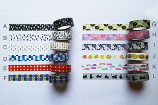 【自救团手帐】日本sousou联名MT盐系红点 数字 繁花和纸胶带分装