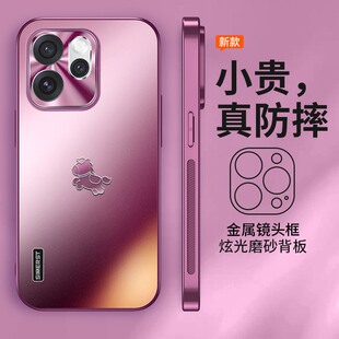 新年马年限定适用opporeno15手机壳新款2026磨砂14pro保护套高级感梅子色13金属镜头全包12/11防摔10男女9ins