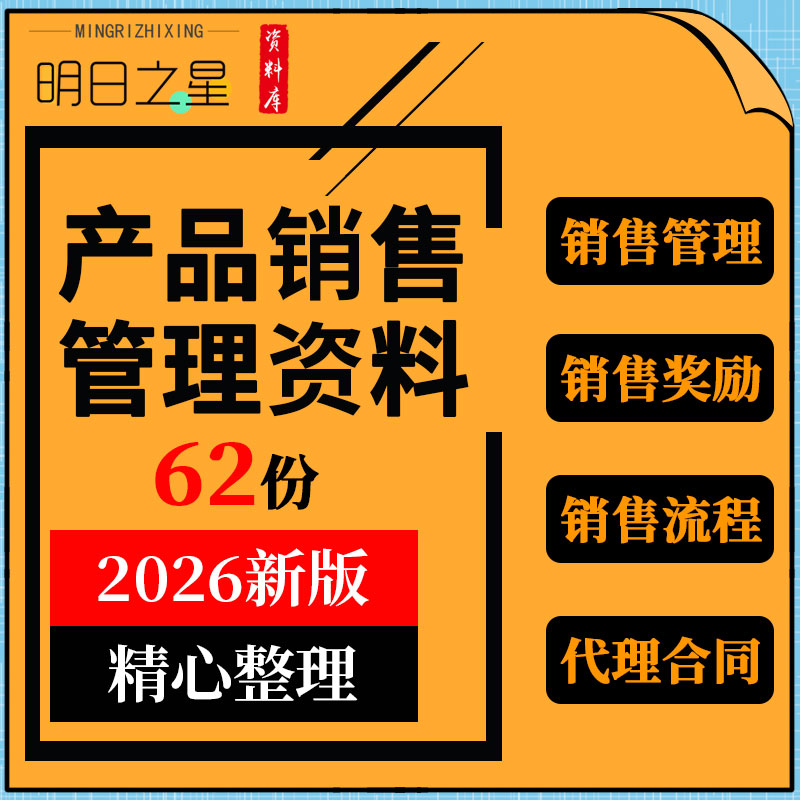 商场工业旅游软件公司产品销售流程奖励管理制度代理合同模板资料