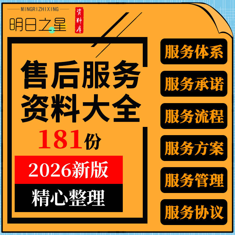 建筑工程企业软件公司产品项目售后服务体系管理制度方案协议模板
