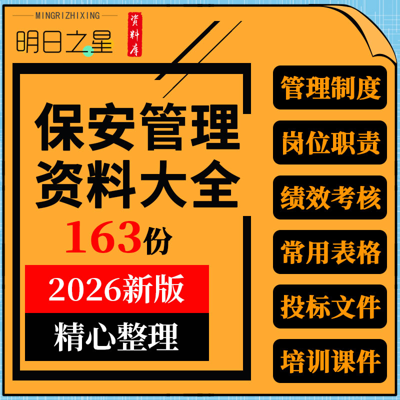 保安公司服务标准礼仪培训安全管理制度岗位职责绩效考核表格模板
