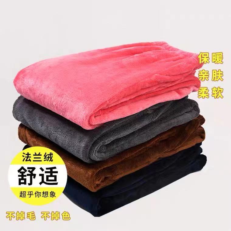 春秋季老人加厚睡裤女太太薄款法兰绒家居裤姥姥奶奶保暖宽松长裤