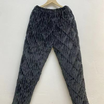 冬季妈妈特厚睡裤女三层加厚夹棉